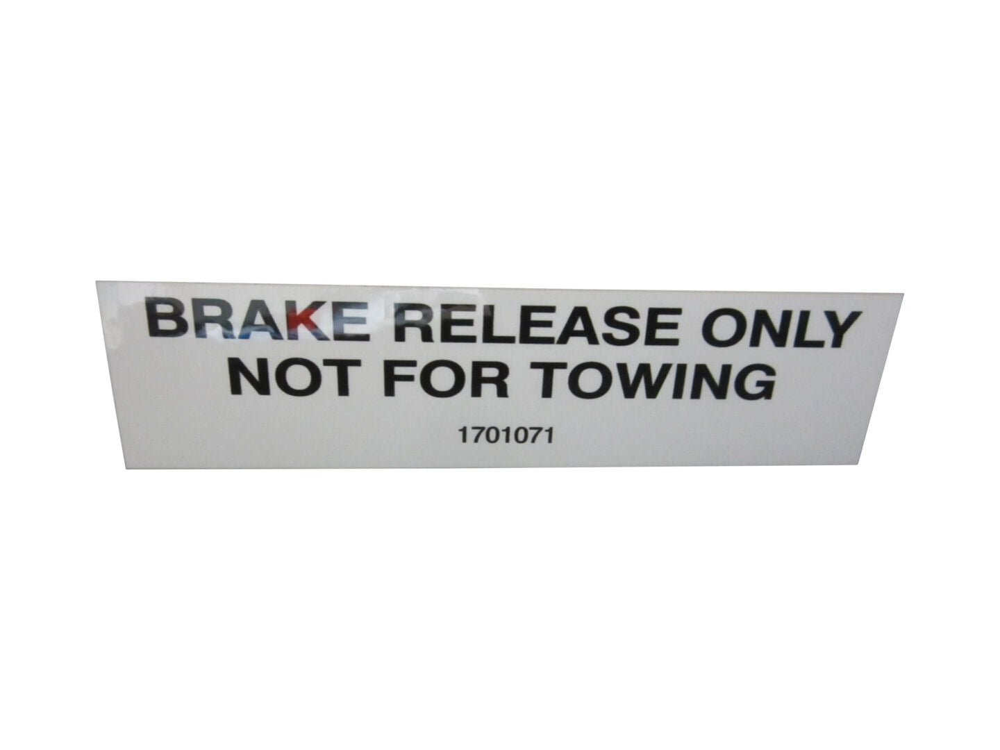 1701071 Brake Release Decal | JLG