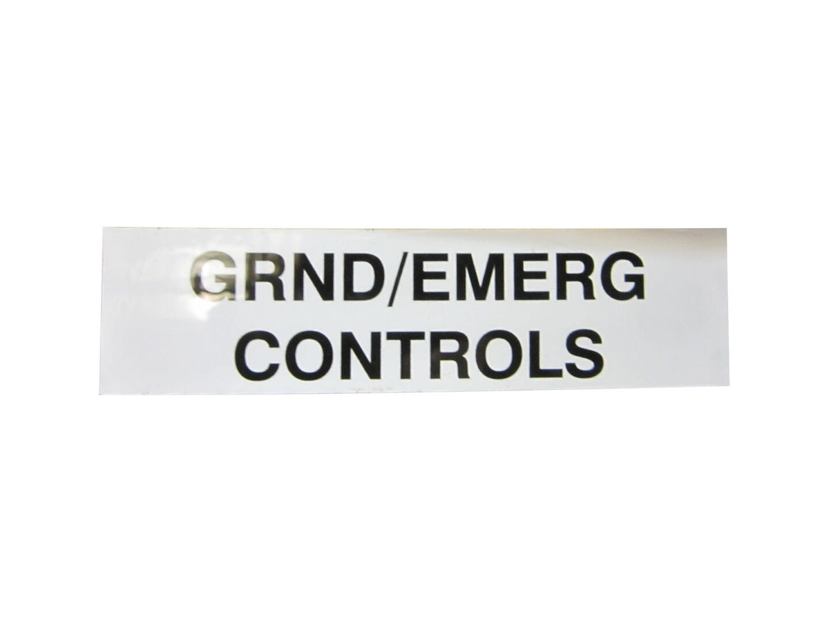 1701122 Decal, Nameplate Ground Control | JLG