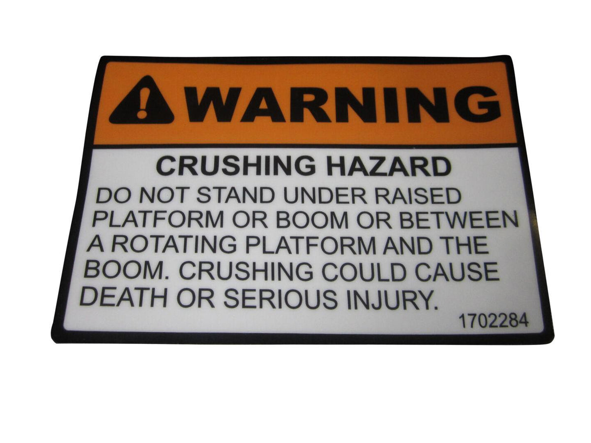 1702284 Decal, (Crush Hazard) | JLG