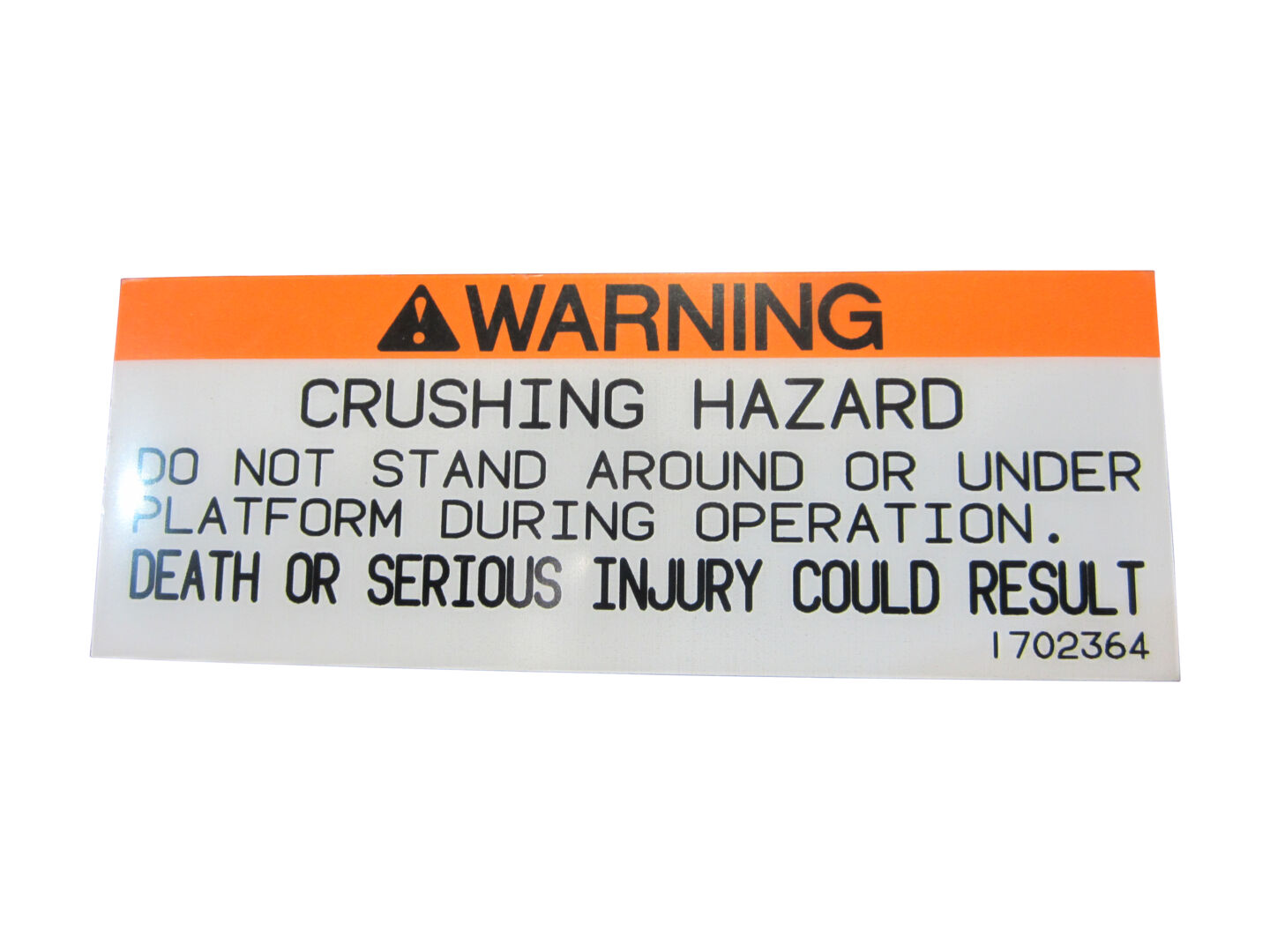 1702364 Crush Decal | JLG