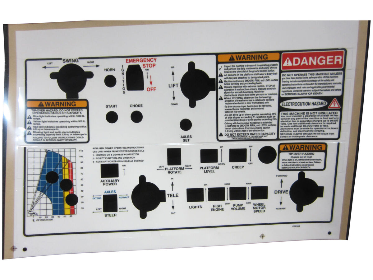 1702398 Decal, Console Box | JLG