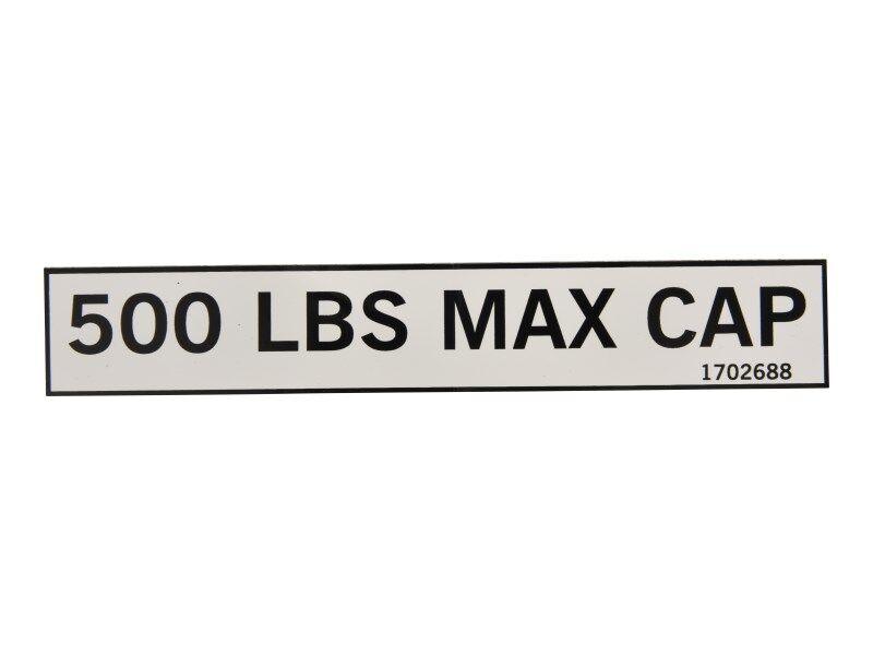 1702688 Decal, 500Lb Cap | JLG