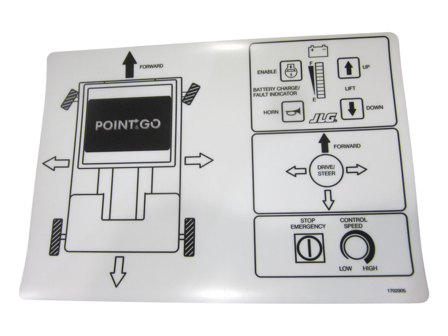 1702905 Joystick Decal | JLG