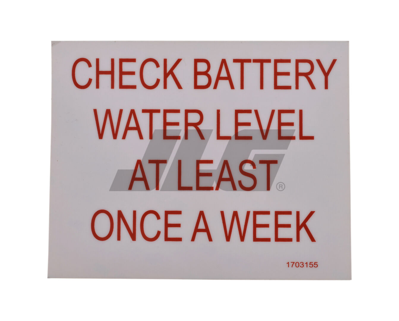 1703155 Battery Check (Aust.) Decal | JLG