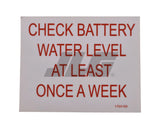 1703155 Decal, Battery Check (Aust.) | JLG