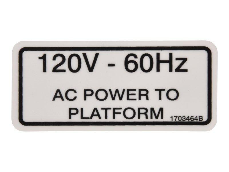 1703464 Decal, Ac Power | JLG