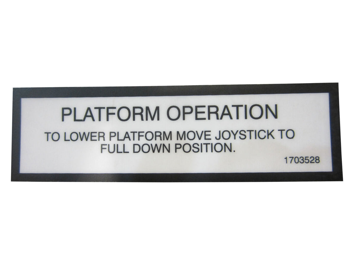 1703528 Decal, Lift Down | JLG