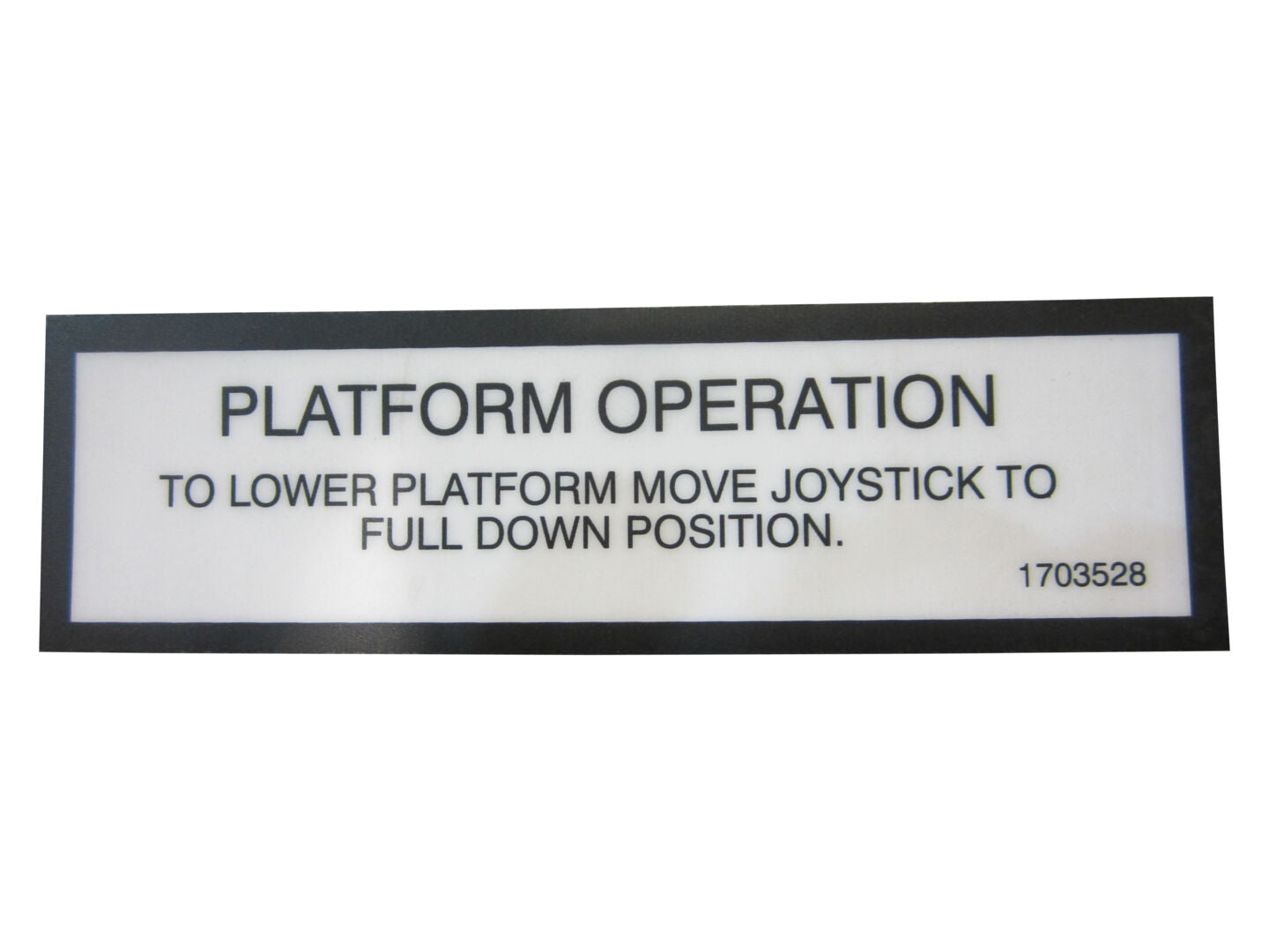 1703528 Lift Down Decal | JLG