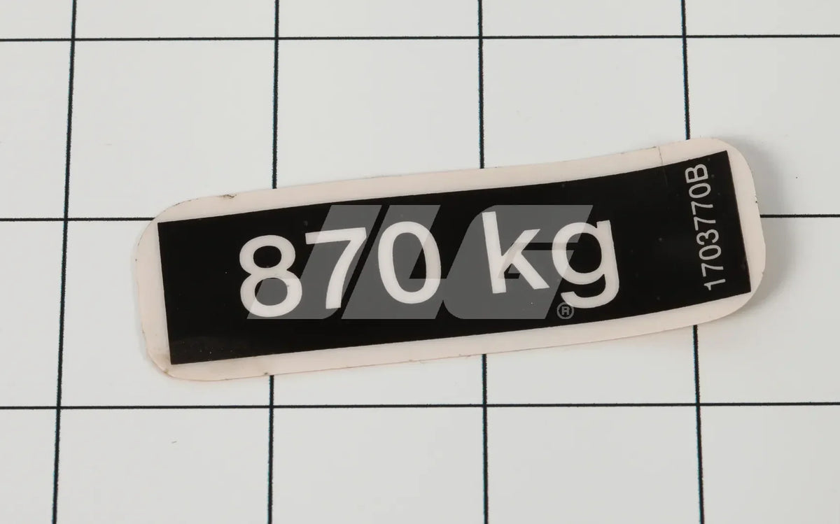 1703770 Decal, Max Load Decal | JLG