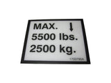 1703795 Decal, Max Wheel Load | JLG