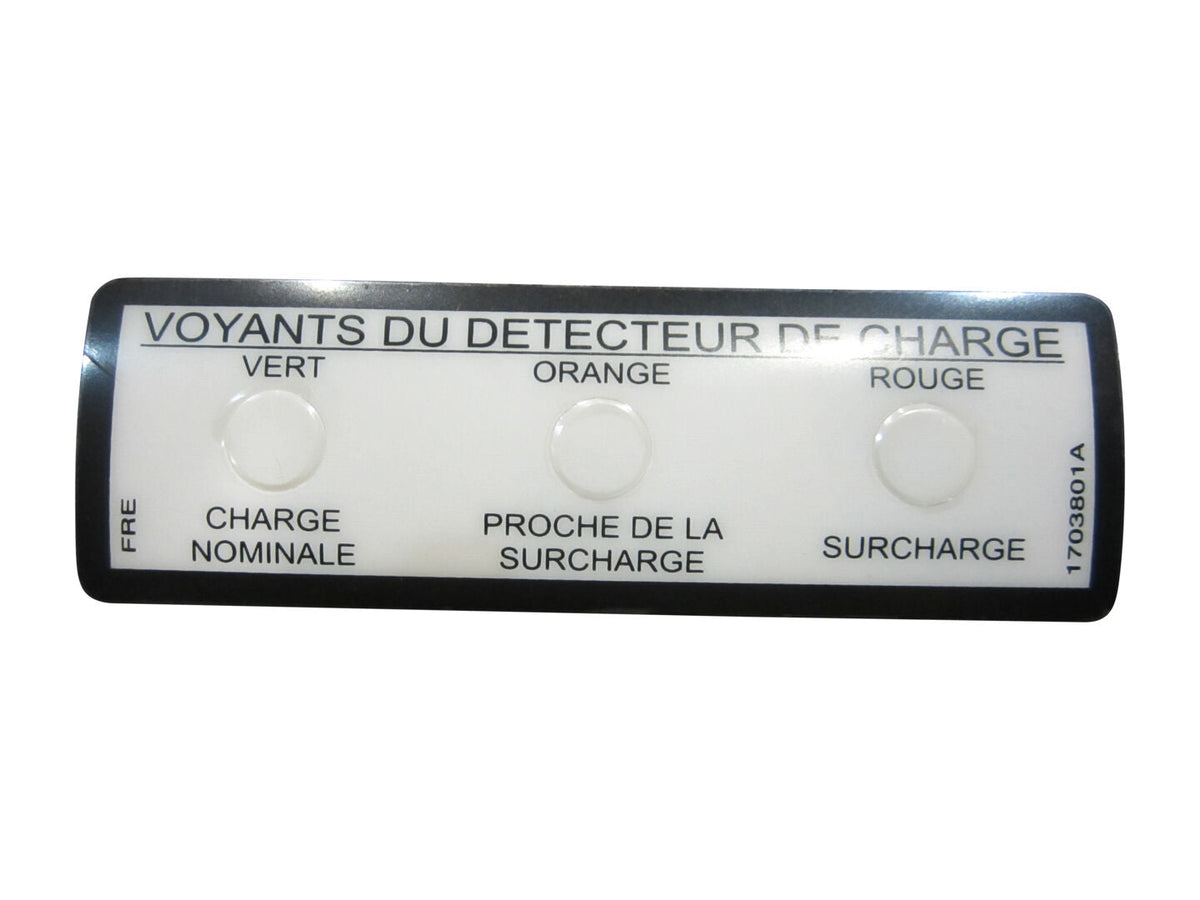 1703801 Decal Load Sensing Lights 600S | JLG