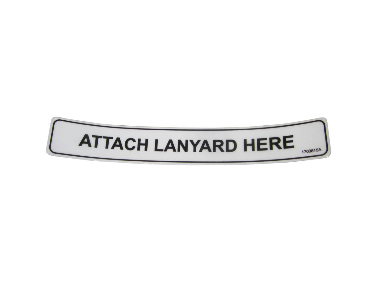 1703815 Decal, Attach Lanyard Here | JLG