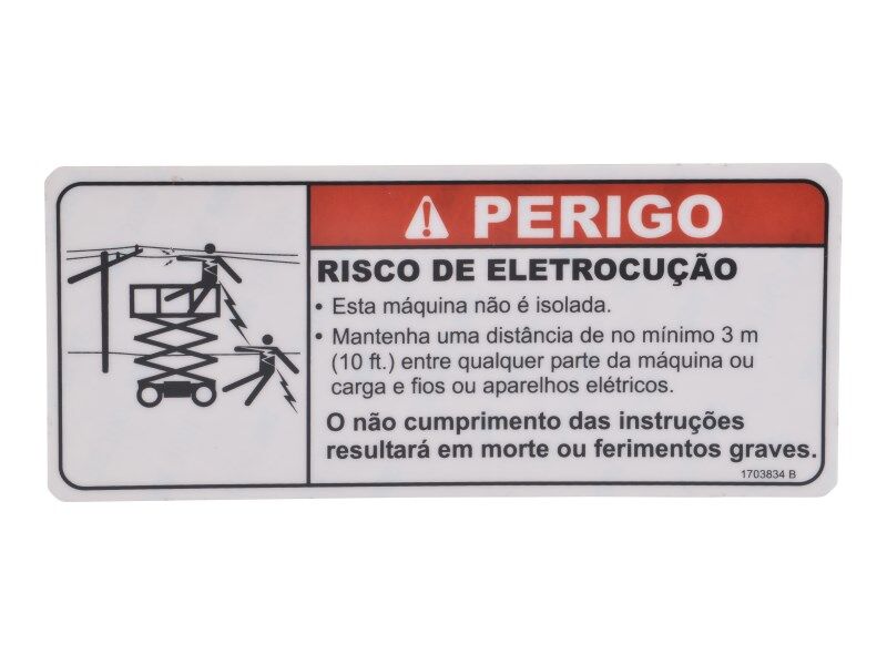 1703834 Dangher Electric Hazard-Por Decal | JLG