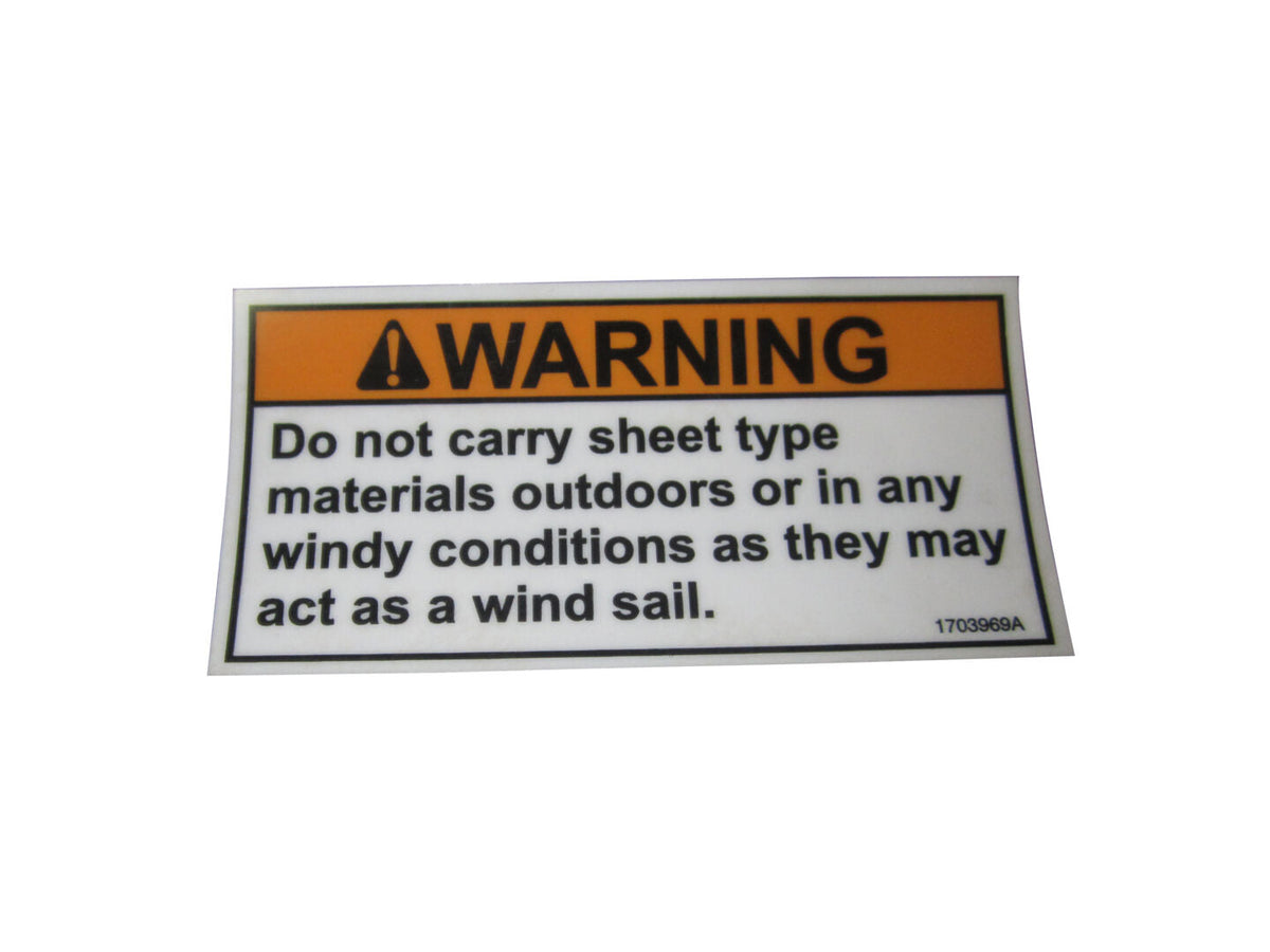 1703969 Decal, Wind Warning | JLG