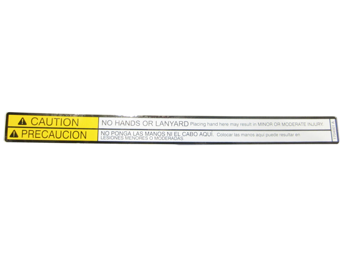 1704001 Decal, No Hands (Dom2) | JLG