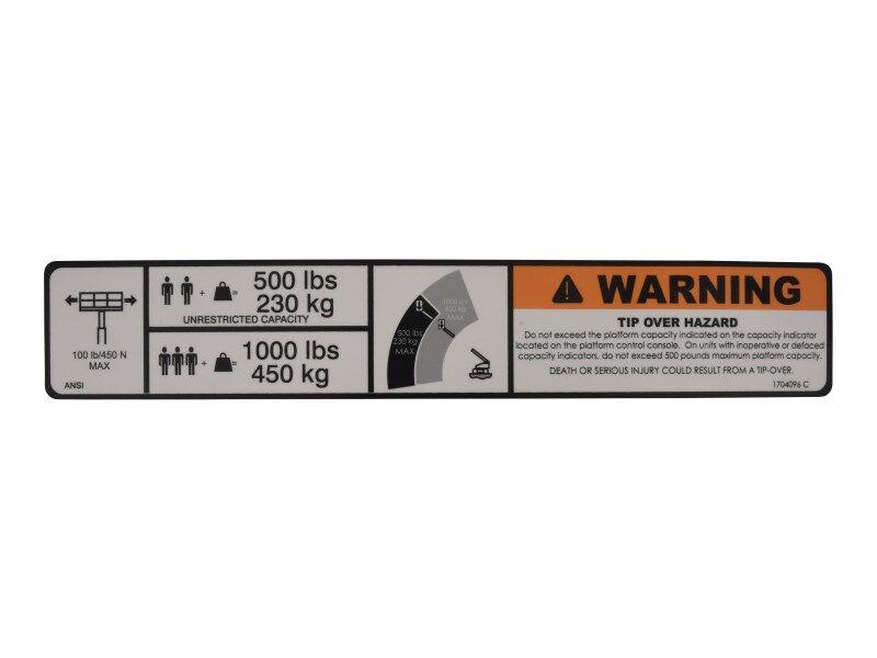 1704096 Decal, Dual Cap (Dom1) | JLG