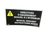 1704116 Decal, Man Des Instr Inside (Can | JLG