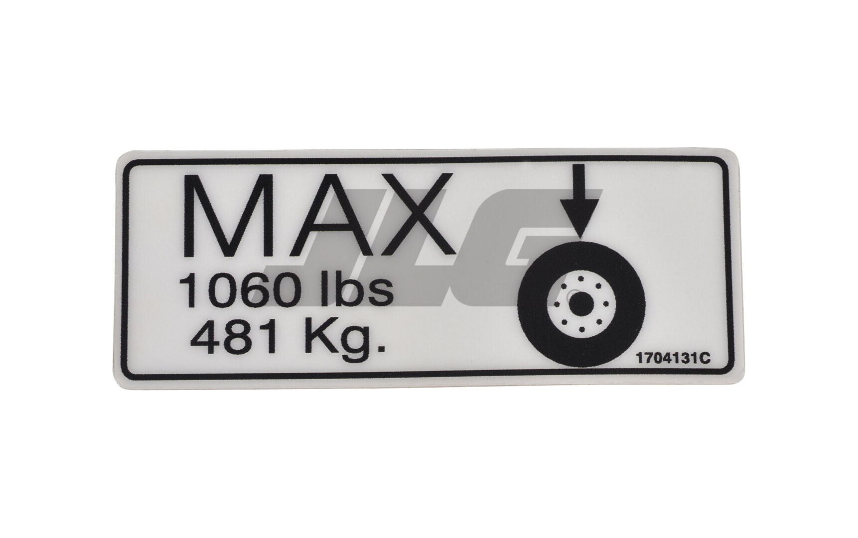 1704131 Max Tire Decal | JLG