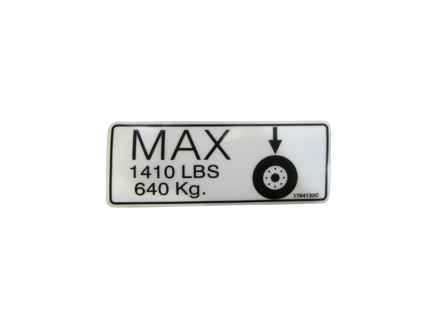 1704133 Max Tire Decal | JLG
