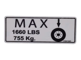 1704134 Decal, Tire Max | JLG