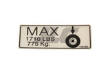 1704135 Decal, Max Tire | JLG