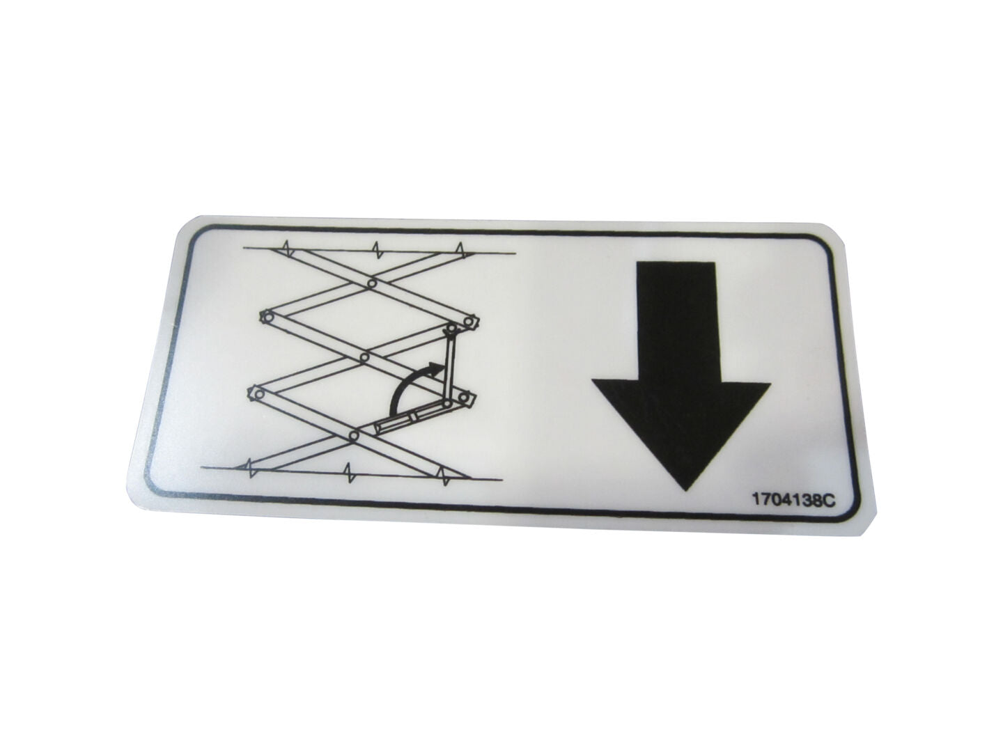 1704138 Safety Prop Decal | JLG