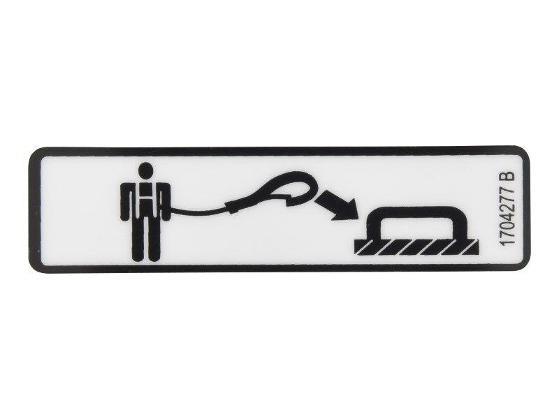 1704277 Decal, Lanyard Attach | JLG