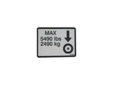 1704525 Decal, Max Tire Load | JLG
