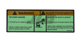 1704733 Decal, Tip-Over Hazard (Eng, Fre) | JLG