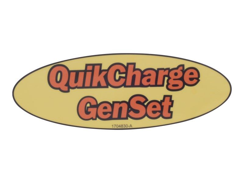 1704830 Quik Charge Gen Set Decal | JLG