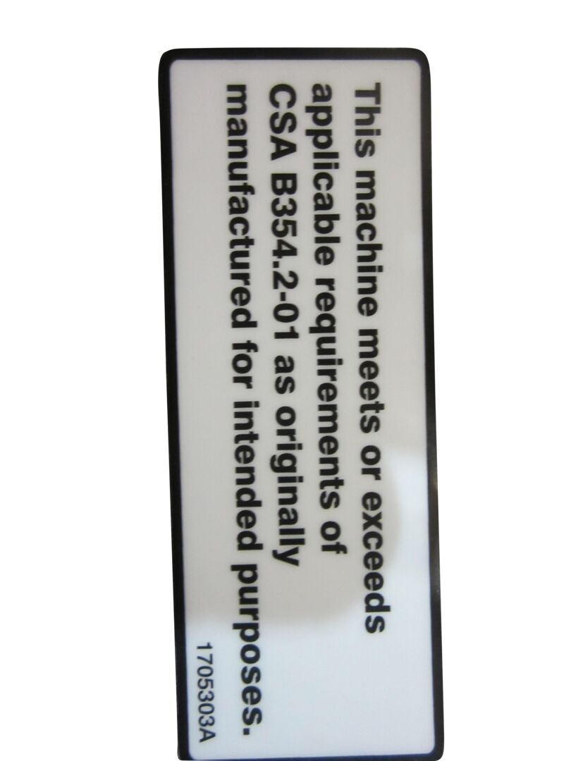 1705303 Csa Decal | JLG
