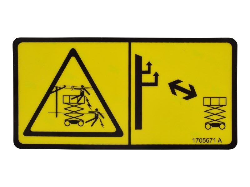 1705671 Electricution Ce Decal | JLG