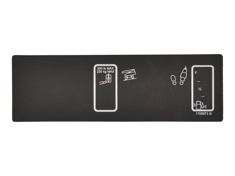 1705973 Decal, Platform Display 1250AJ | JLG