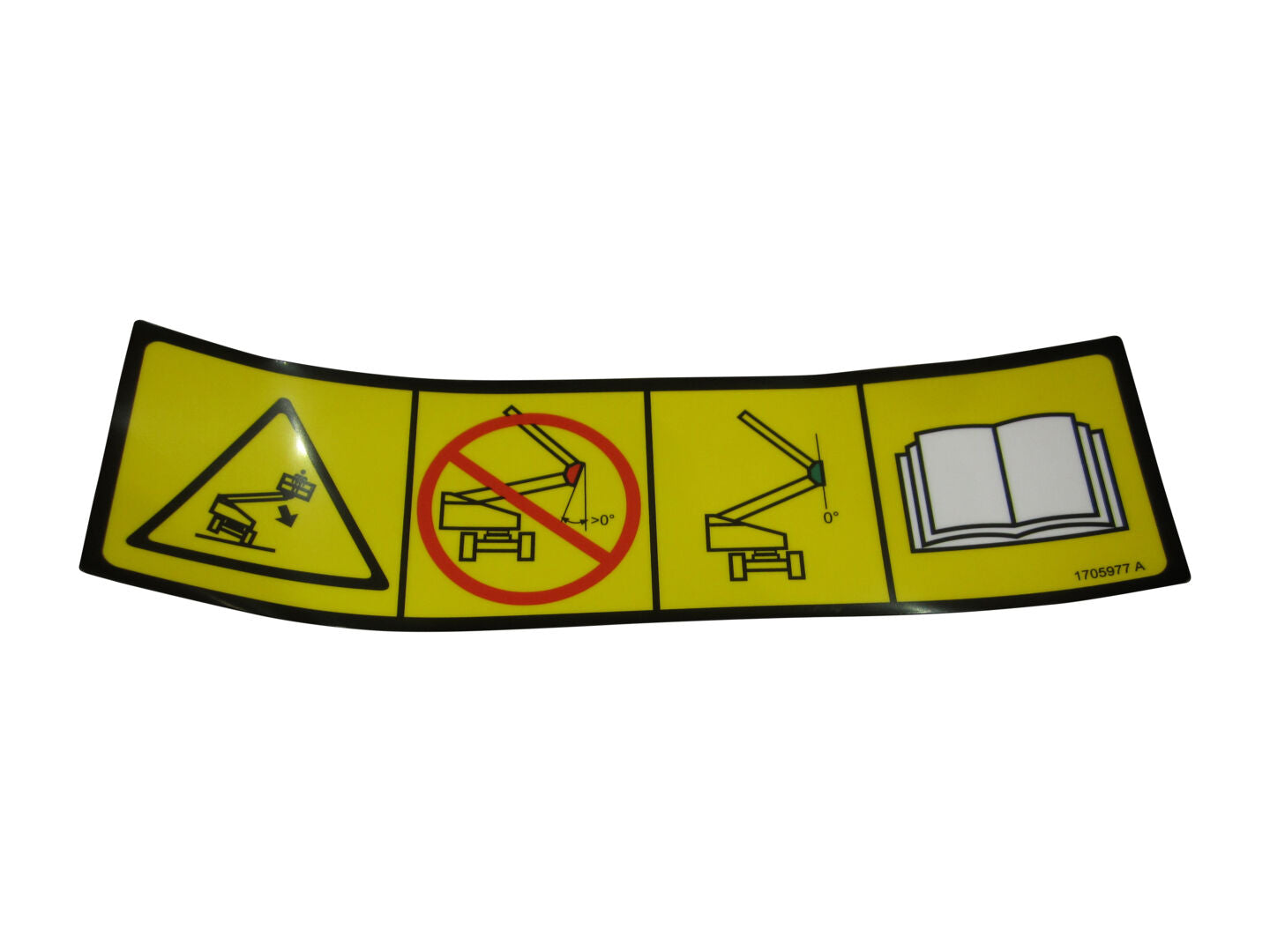 1705977 Upright Level Overide Decal | JLG