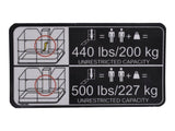 1706106 Decal, Capacity MTB T350 | JLG