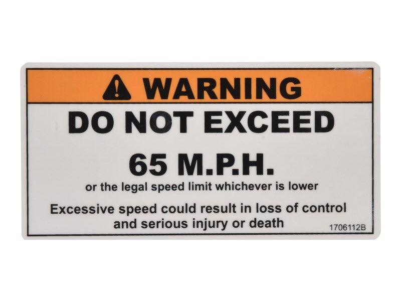 1706112 Speed Limit Decal | JLG
