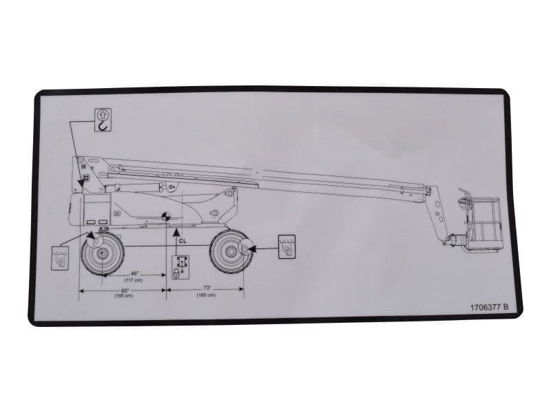 1706377 Lift Diagram Decal | JLG