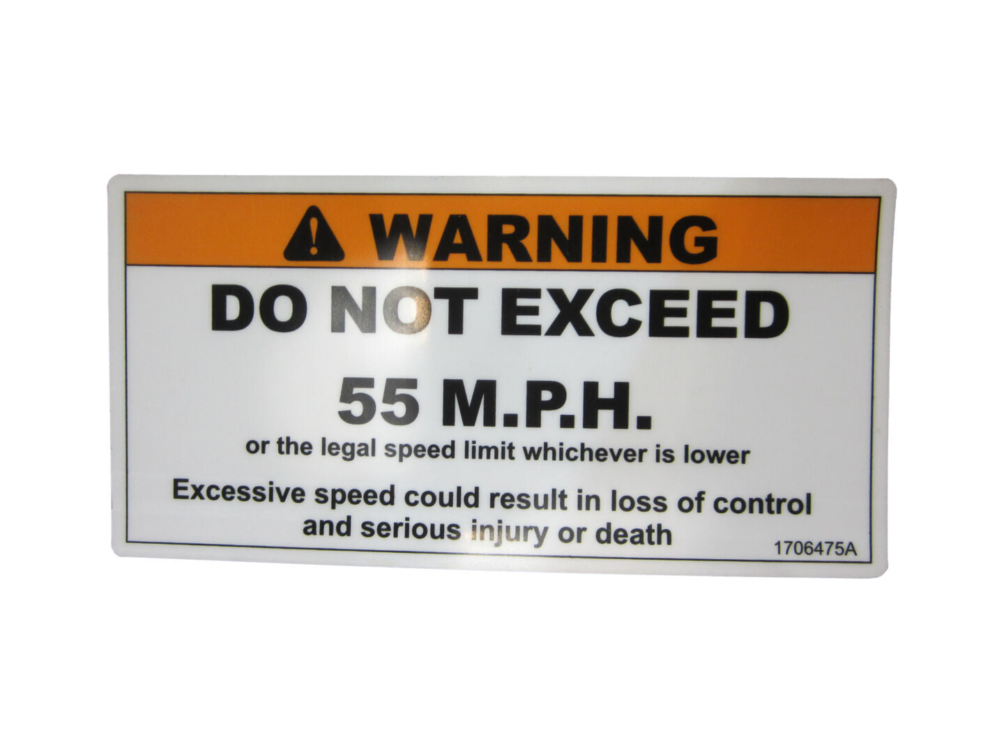 1706475 Speed Limit 55Mph Decal | JLG