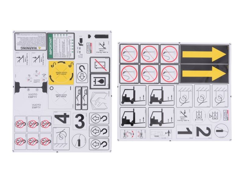17633600 X770Aj Ansi Kit Decals | JLG