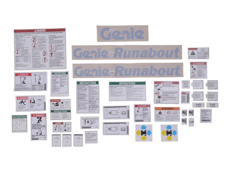 220001GT Kit, Decal Safety/Inst Words | Genie