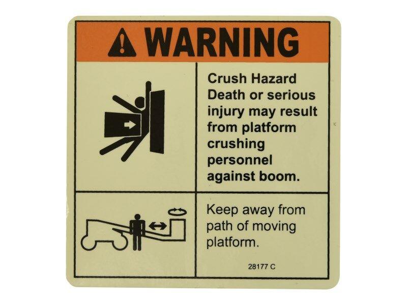 28177 Warn Crush Hazard | Genie