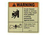 28177 Warn Crush Hazard | Genie