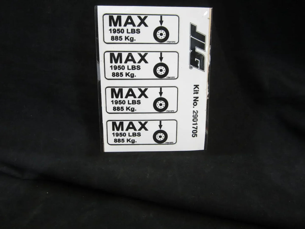 2901705 Decal, Max Tire (D/C/E/L/A/B/J) | JLG