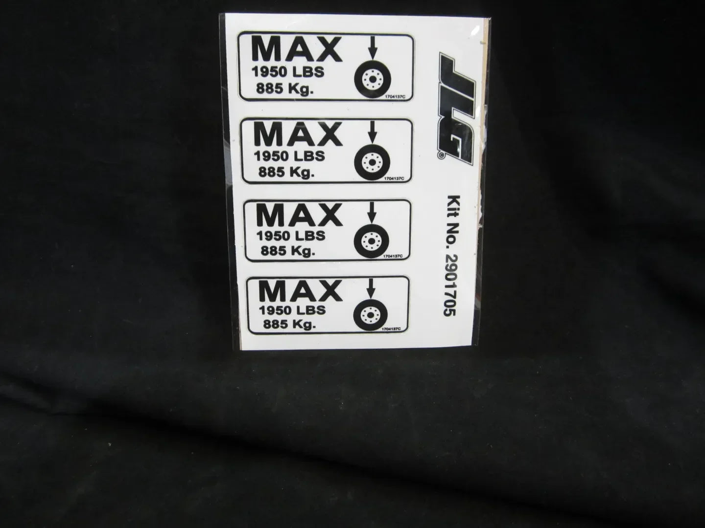 2901705 Max Tire (D/C/E/L/A/B/J) Decal | JLG