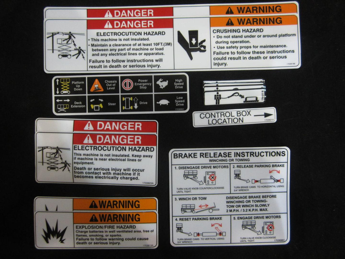 2901722 Decal Kit Multi Color | JLG