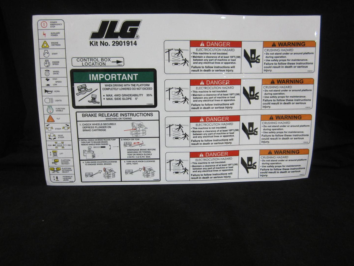 2901914 Decal Kit Multi-Color | JLG