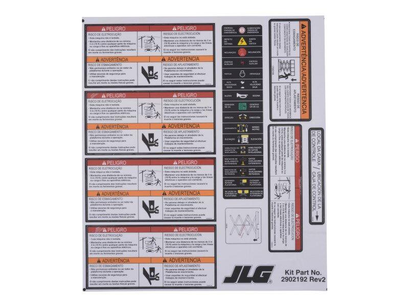2902192 Por) Decal Kit Multi-Color (Spa | JLG