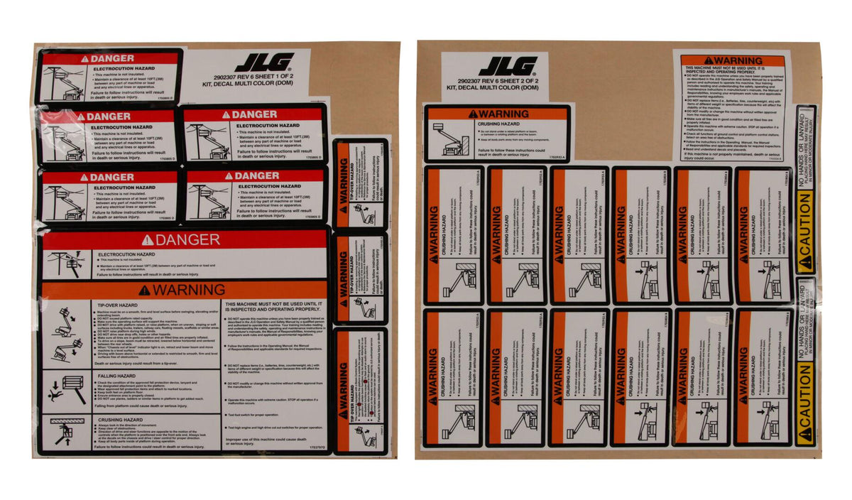 2902307 Decal Kit (Ansi) | JLG
