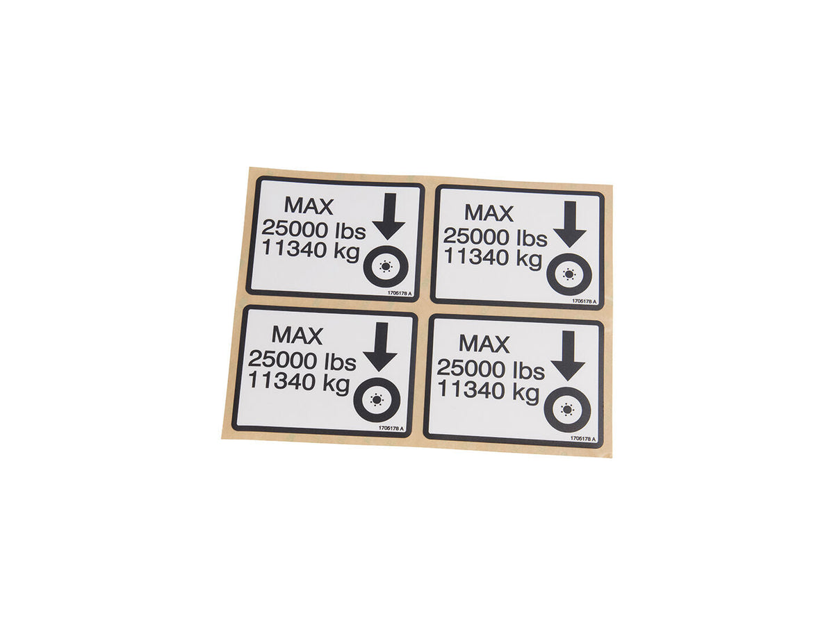 2902355 Decal Kit Max Tire Load 1200Sp | JLG