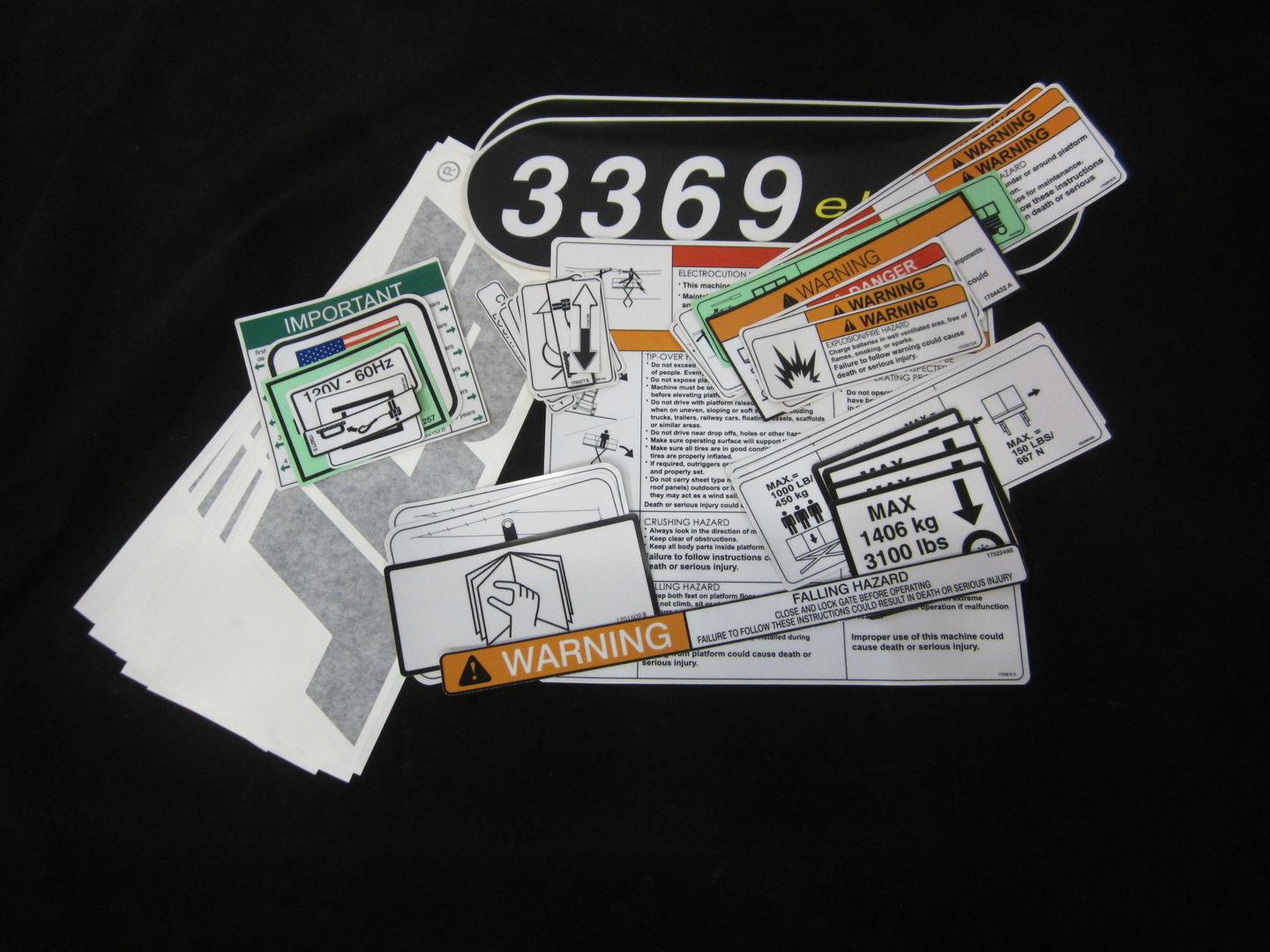 2910039 Decal Kit (Dom/Csa) 3369 | JLG